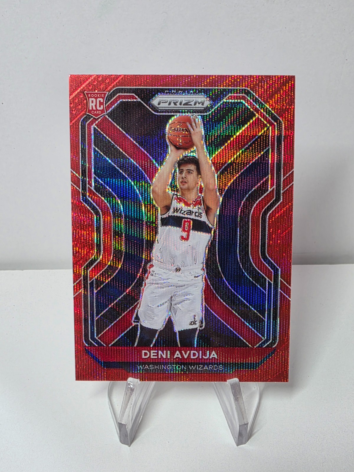 🔥2020-21 Panini Prizm "DENI AVDIJA" RED WAVE Rookie 290 WIZARDS TRAIL BLAZERS 4