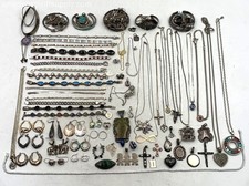 Sensational Sterling (.925) Silver Scrap Jewelry Lot 2.2lbs