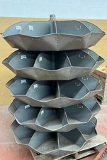 FRICK GALLAGHER ROTABIN ROTATING ORGANIZER 5 LEVELS, 10 BINS EACH LEVEL NICE