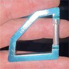 Blue Metal Carabiner Keychain Clip, Unisex Key Ring Clip Carabiner