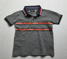 Gucci Polo Shirt Boys Kids 5-6 Designer Collared Youth Casual Formal Dress Shirt