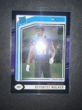Devontez Walker Rated Rookie RC 2024 Donruss Football #345 Ravens Gold ice /10
