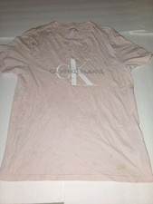 Calvin Klein Classic Cotton Tee Pink Medium Read Description 