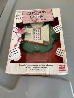 Fundex Chicken Coop Dominoes Game Set New in Box 2003