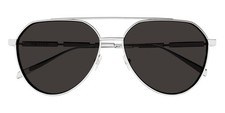 Alexander McQueen AM0478S Sunglasses Male Silver 59mm New 100 Authentic