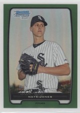 2012 Bowman Chrome Prospects Rack Pack Green Refractor Nate Jones #BCP202 3d5