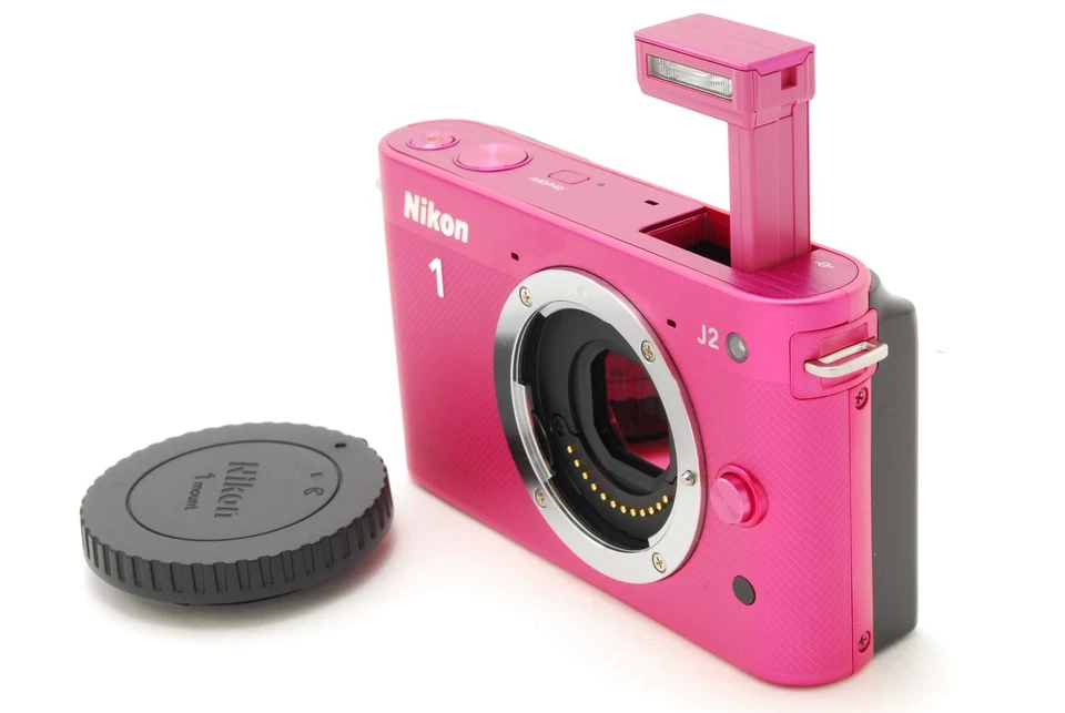 [ Near Mint w/Strap ] NIKON 1 J2 Pink Mirrorless Digital Camera Body From Japan - Image 4 of 4