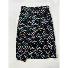 Anthropologie Maeve Blue Multi Knee Length Pencil Skirt Womens Sz 4 Career