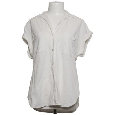 Massimo Dutti, Kurzarmhemd, Größe: M, Weiß, Polyamid/Viskose, Einfarbig #NUQ