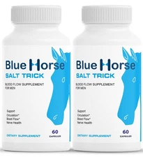 ( 2 Pack ) Blue Horse Salt Trick - Our Best Blood Flow Supplement for Men
