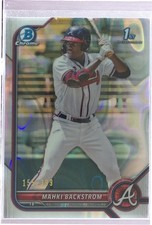 2022 Bowman Mahki Backstrom /399 #BCP-121 Braves Chrome Prospects Lava