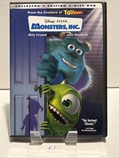 MONSTERS, INC. w/ Bonus DVD 2001 Disney, Pixar, Billy Crystal, Mint E1