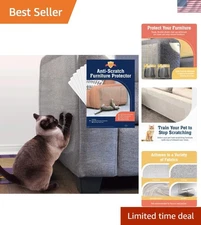 Protect Your Furniture - 6-Pack 17" x 12" Cat Anti-Scratch Shields with Pins