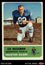 1962 Fleer #55 Ed Hussman Oilers Nebraska 4 - VG/EX