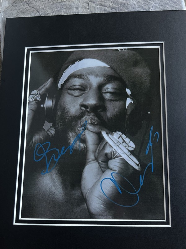 George Clinton Autographed Magazine Cover Photo