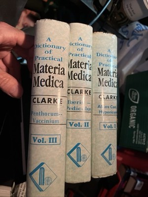 A Dictionary of Practical MATERIA MEDICA 3 VOL Set by John Henry Clarke 1996 VG