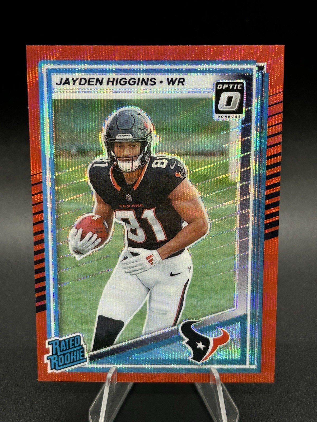 2025 Donruss Optic Preview Red Wave RR Jayden Higgins #334 RC