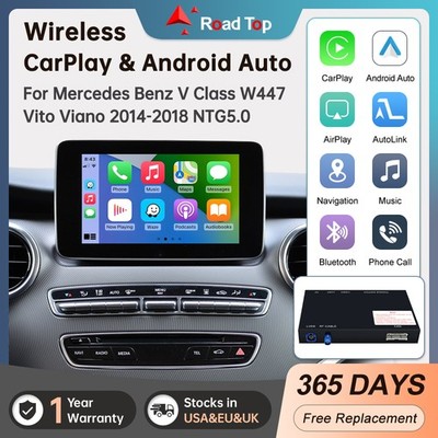 Roadtop Wireless Carplay Retrofit Kits For Benz V Class W447 Vito Viano 2014-18