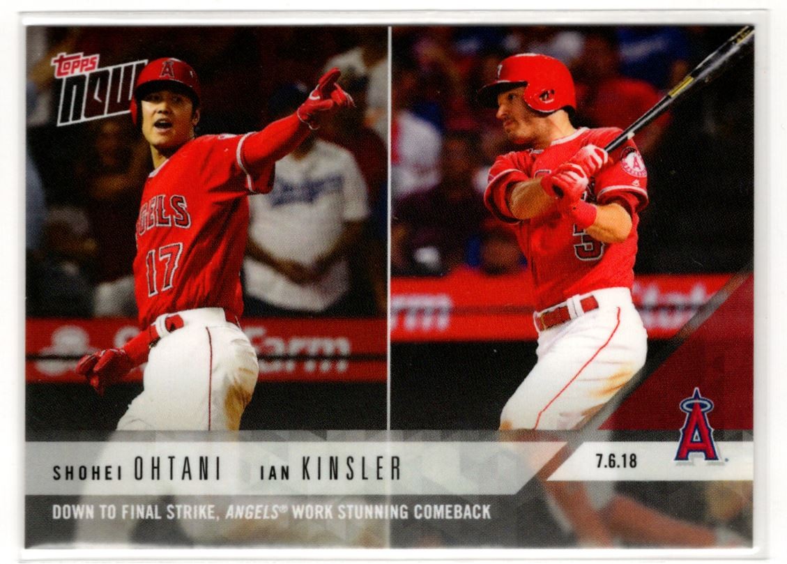 2018 Topps Now Shohei Ohtani/Ian Kinsler #423