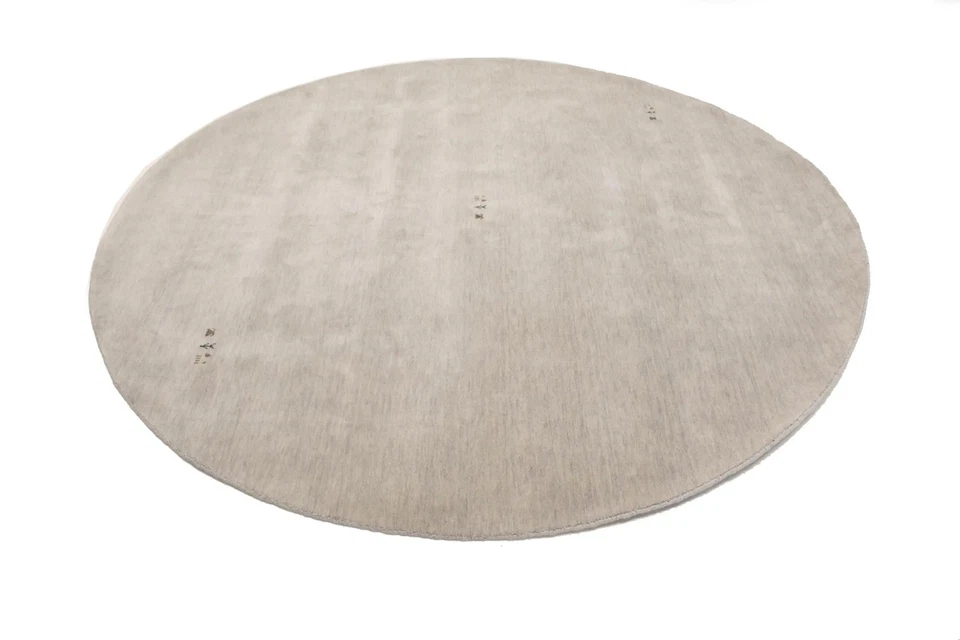 Handmade 6X6 Round Gabbeh Rug Modern Tribal Pictorial Wool Carpet Home Decor - Image 4 of 4