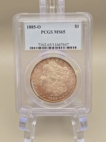 1885-O Morgan Silver Dollar $1 PCGS MS64 - New Orleans Mint