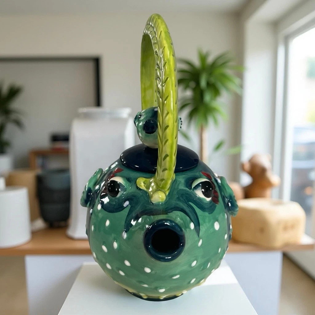 Blue Sky Clayworks Puffer Fish Teapot - Thumbnail 2