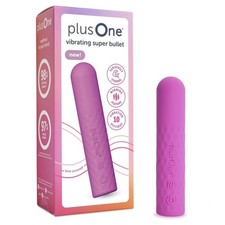 Plus One Vibrating Super Bullet for Women Pink, Mini Vibrator Body-Safe Silicone
