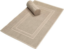 Premium Cotton 20X32 Inch 2-Pack Bath Mats - 100 Ringspun Cotton