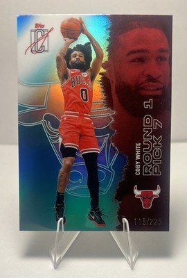 2025-26 Topps Signature Class Basketball Teal /225 Coby White Chicago Bulls