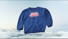 Fishbone Navy Crewneck Sweatshirt Pullover Blau Streetwear Größe XL