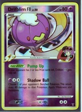 2009 DRIFBLIM #3/147 SUPREME VICTORS POKEMON CARD- REVERSE HOLO - RARE - NM