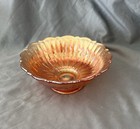 Fenton Marigold Carnival Glass Stippled Rays/Scale Band 5 3/4 In Bowl Exc — photo 1