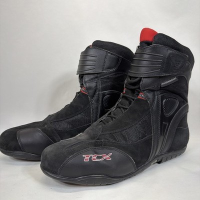 TCX X-Cube WP Motorcycle High Ankle Boots Waterproof US 12 EU 46 Leather Suede