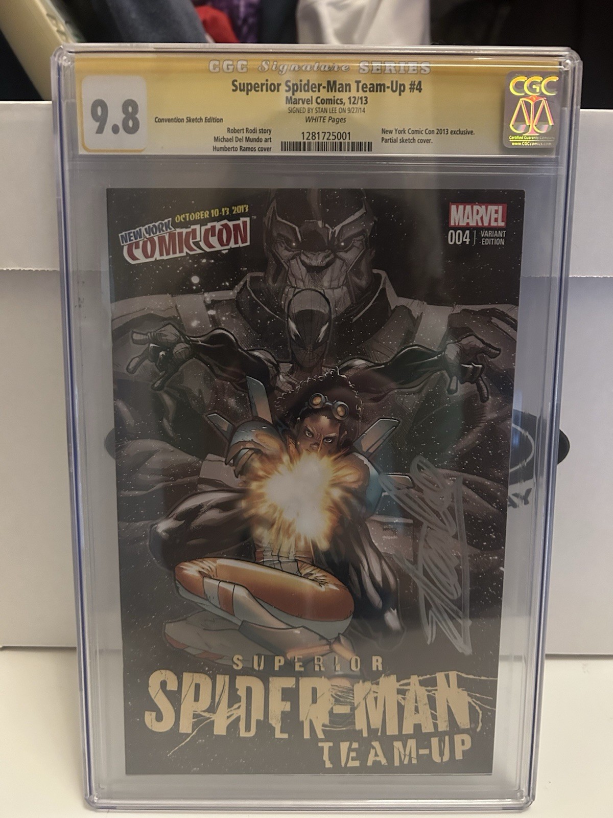 Superior Spider-Man Team-Up #4 CGC 9.8 Signed by Stan Lee NYCC Variant 2013