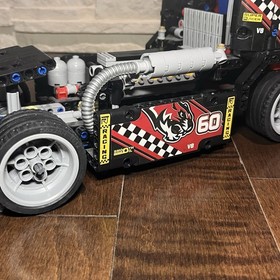 LEGO Technic 8041 Race Truck Custom Tiger #60 Stickers Unique Display Read