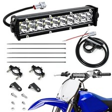 60W 4200LM Dirt Bike LED Light Bar, 12V Plug Play Motorcycle Handlebar Light