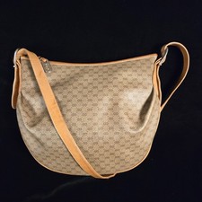 Gucci Micro GG Supreme Shoulder Bag - Vintage Canvas  Leather - SN 001/256/1324