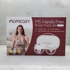 Momcozy M5 Double Hands-Free Breast Pump Set 3 Modes 9 Levels - NEW