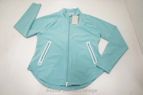 Peter Millar Jameson Full-Zip Jacket Womens Small Morning Dew 737B 00999996 New