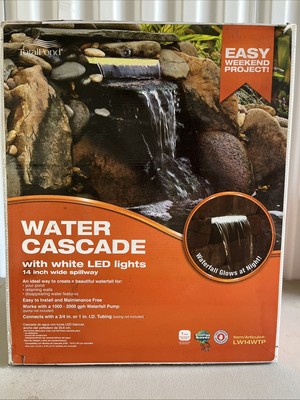 TOTALPOND 14 in. LED Lighted Waterfall Spillway