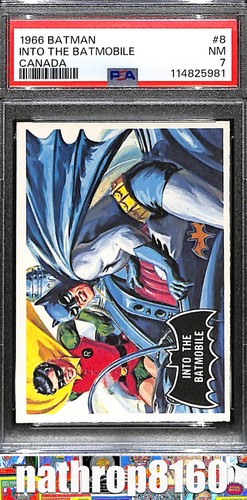 1966 OPC Batman Black Bat #8 Into the Batmobile
