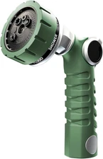 Heavy Duty Hose Nozzle, Metal Garden Water Hose Sprayer with 7 Watering Patterns