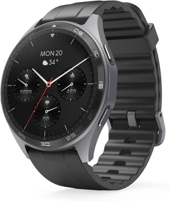 Hama Smartwatch ''7010'', GPS, AMOLED 1.43'', Telefonfunktion, wasserdicht, Anthr.