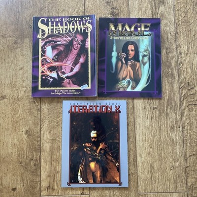 Mage The Ascension 3 x RPG Book Bundle - Supplements Guides Companion 