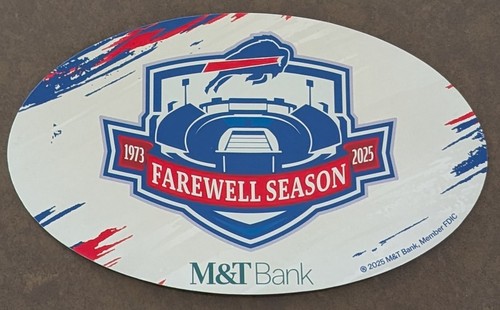 M&T BANK Auto Kühlschrank Kühlschrankmagnet Buffalo Bills 2025-26 ABSCHIEDSSAISON