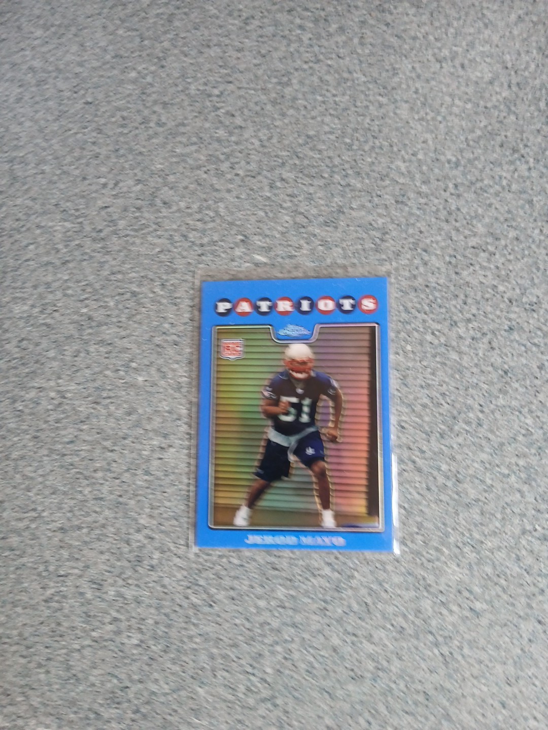 Jerod Mayo Topps Chrome #TC246 Blue Refractor