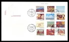 1982 Canada Day Artists, UR pane of 12 FDC, sc#966a