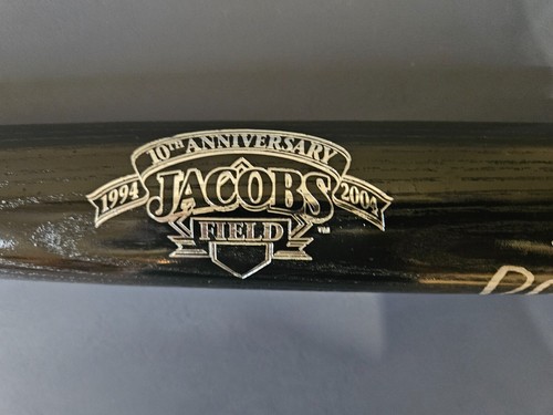 2004 OMAR VIZQUEL Signed Bat Season Ticket JACOBS FIELD 10th ANNIVERSARY Indians - Picture 4 of 9