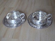 2 Teegedecke - Silber 830 - Barockstil - godroniert - Herst.  G. Kurz