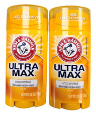 Arm  Hammer Antiperspirant ULTRA MAX - UNSCENTED - 2.6 oz  2 pack 